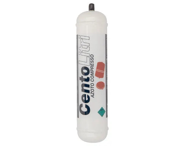 Fles en vulling stikstof 950 cc.