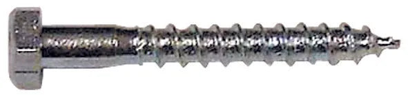 Verzinkte schroef 8x60mm voor plug 1 stuk
