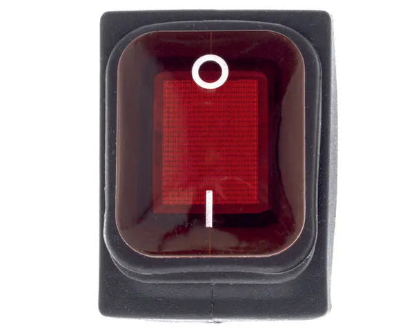 Tweepolige schakelaar 1t met rode controlelamp