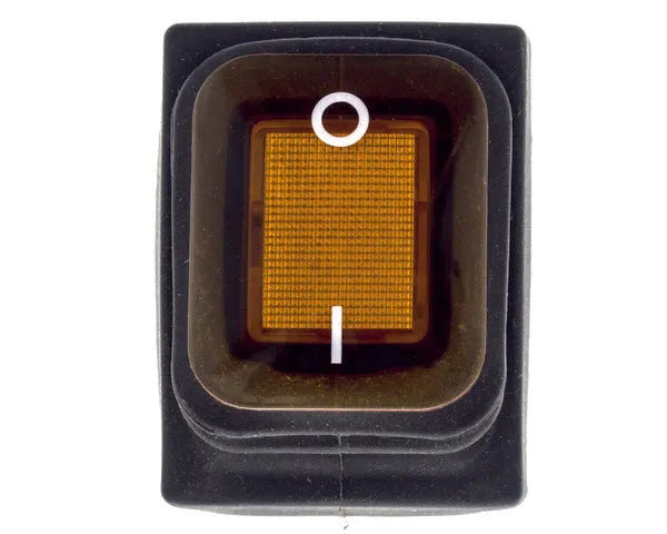 Tweepolige schakelaar 1t met amber controlelamp
