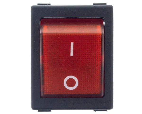 Rode bipolaire schakelaar 25X31 mm