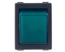 Bipolaire schakelaar groen 1 t 25x31 mm.