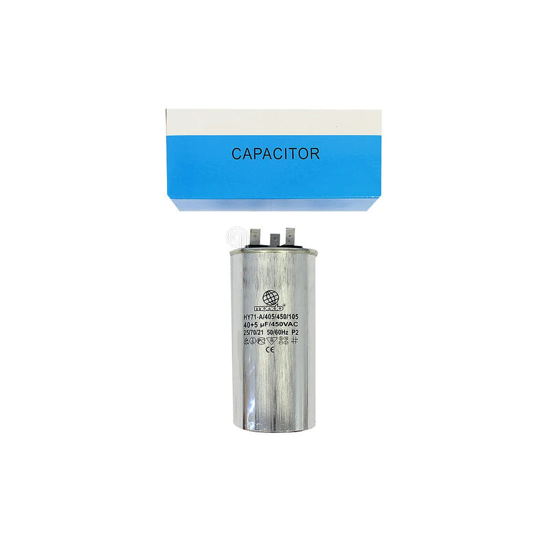 UNIVERSEEL - Metalen dual condensator 40uF + 5uF 450V voor koelkast - AST-00230355