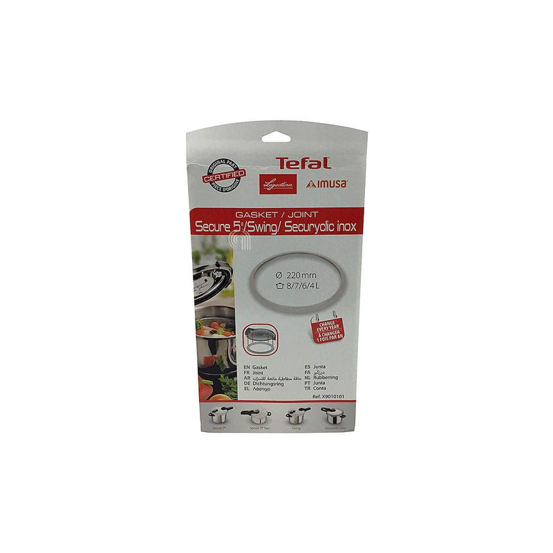 Guarnición junta tapa olla presión Tefal 220 mm X9010101