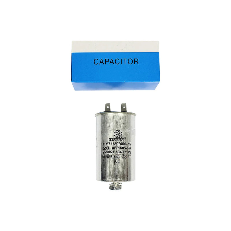 MONDO, UNIVERSAL - Condensador Metálico 20uF para Lavadora - 00230306