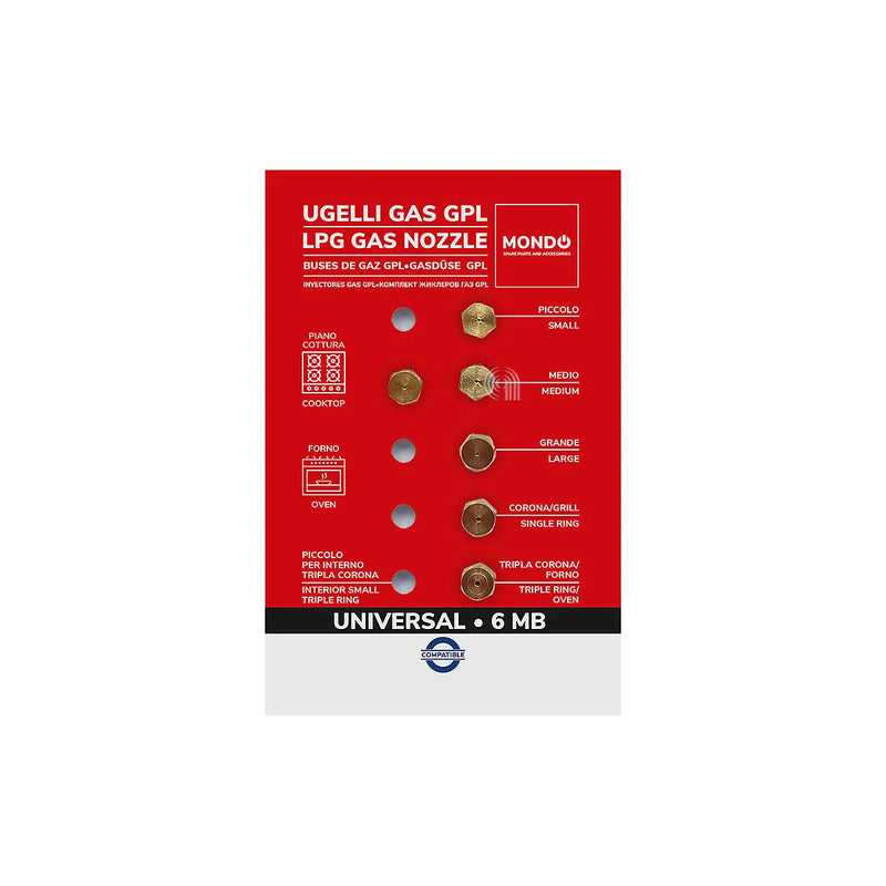 UNIVERSALE, MONDO - Boquillas/Inyectores de Gas Encimera - AST-00537561