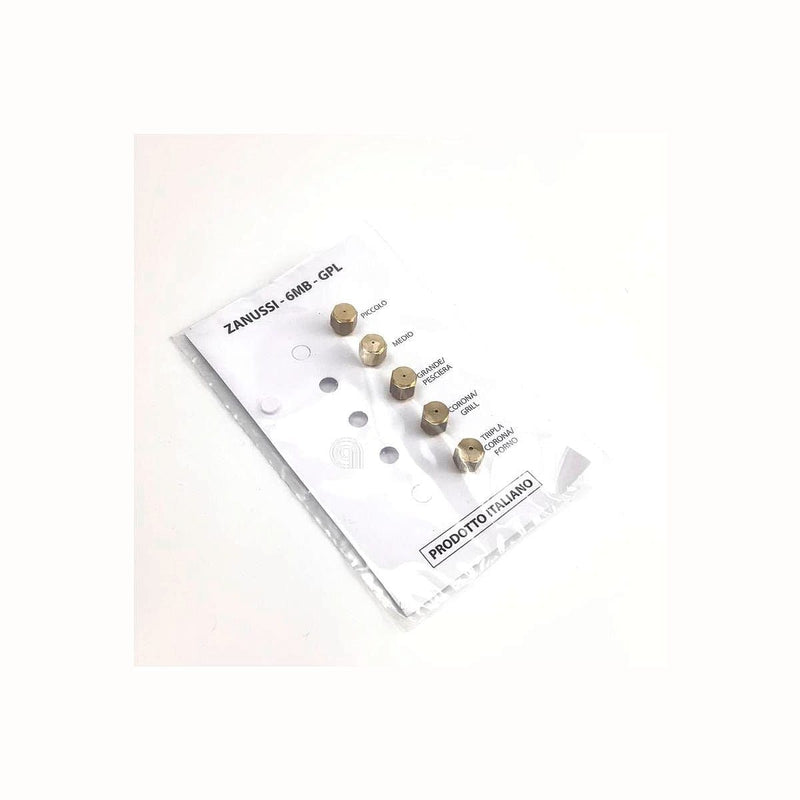 set inyectores gas lpg 6mb ricambi cucina hg09 para cocina