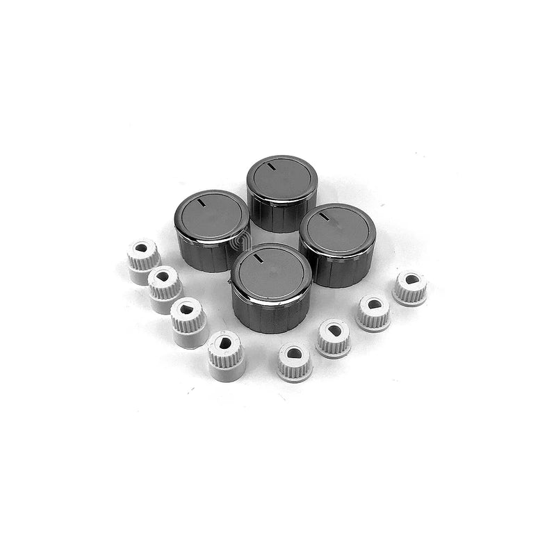 UNIVERSALE - Set van 5 chromen knoppen voor fornuis - AST-00539103