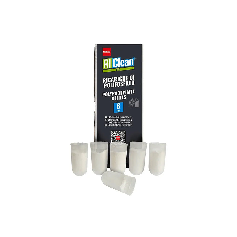 set 6 recargas polyphosphate RicLean Mondo para calderas