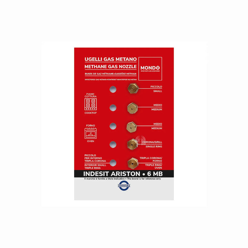ARISTON, INDESIT, MONDO - Inyectores Placa de Cocina - AST-00537556