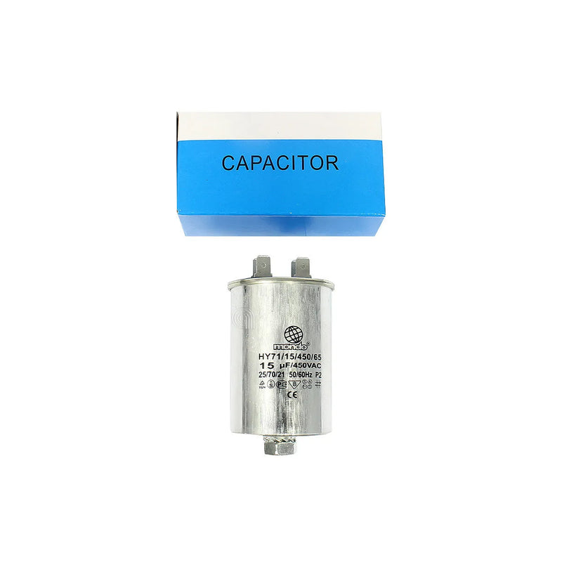 UNIVERSAL, MONDO - Condensador Metálico 15µF para Lavadora - 15MF