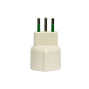 set 10 adapters Italiaanse stekker 2p+t 10a naar schuko