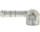 Nippel 90º aansluiting aardgas schroefdraad 1/2''