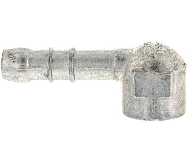 Nippel 90º aansluiting aardgas schroefdraad 1/2''