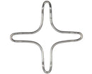 Parrilla auxiliar encimera ø 130mm cruz