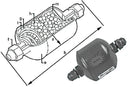 Droogfilter 1/2'' schroefdraad 1780 gr | Standaard: 03VF610