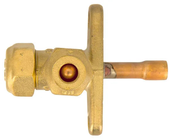 Sanhua serviceklep SSV 1/4'' vulnippel