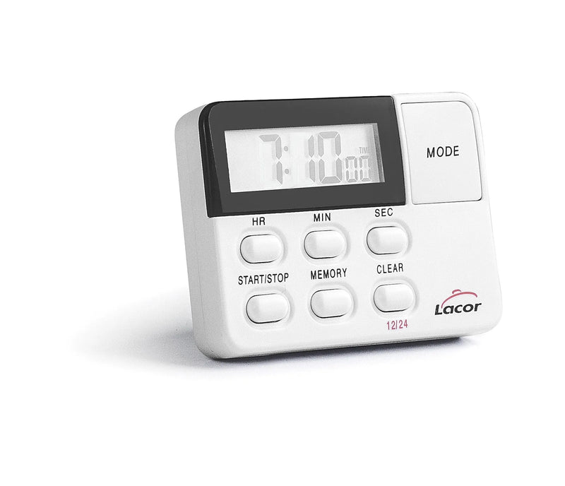 LACOR Reloj temporizador de cocina White 60802