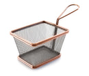 LACOR Mini cestillo cuadrado Snack Bronce 61067