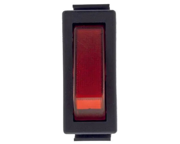 EÉNPOLIGE RODE SCHAKELAAR 11x30mm MET CONTROLELAMP