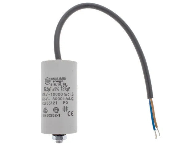 Condensator werkt met kabel 12,5 MF