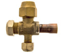 Sanhua serviceklep SSV 1/2'' vulnippel
