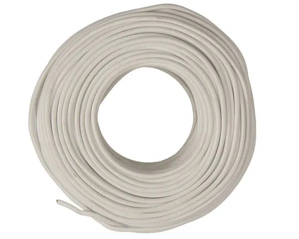 Witte kabelmantel 2x1mm. 1kv