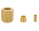 Huls-moer-mof 1/4'' 0,8 mm