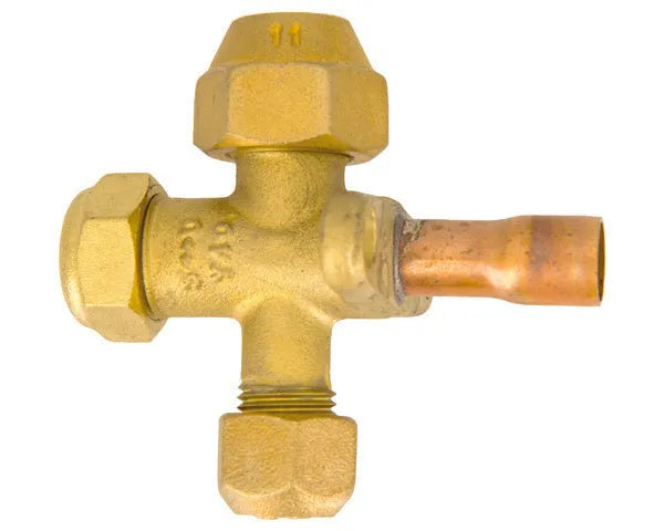 Sanhua serviceklep SSV 3/8'' vulnippel