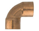 Bocht 90º h-h 90 koper 1/2''