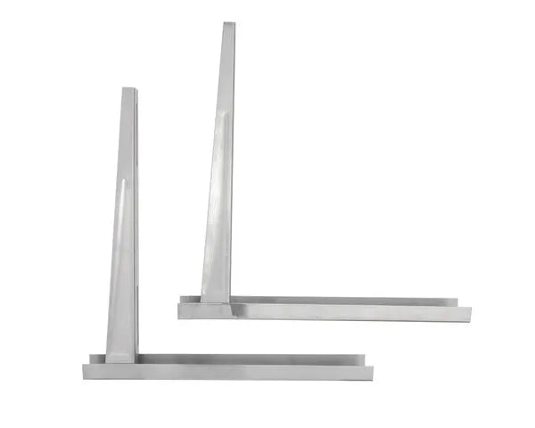 Roestvrijstalen buitenunitsteun 45 x 45 mm.