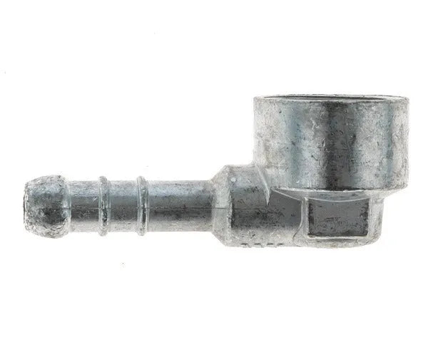 Speen 90º voor het tappen van butaangas, schroefdraad 1/2''