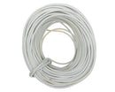 Witte kabelmantel 2x1,0 mm. 0,5KV