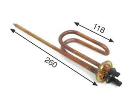 Resistencia Termo Eléctrico Ariston Indesit Cointra Fleck 1200W 28cm