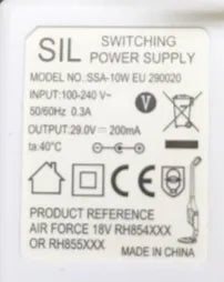 Lader 18V stofzuiger Air Force Rowenta RS-RH4901