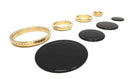 Set van 4 Gasfornuisbranders - Teka, Fagor, Balay (Deksels + Ringen)