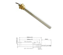 Resistencia estufa pellet 140mm x 9.9 3/8 280W HT62651